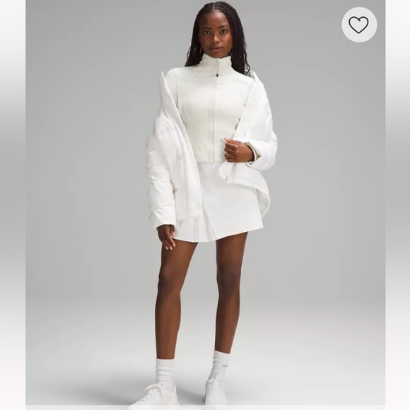 Lululemon Cropped Define Jacket zip up Ribbed Nulu Shine Off white 12 L - Picture 3 of 15